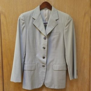 GUC Burberry Boys L Suit Italy Tan Blazer 32 42